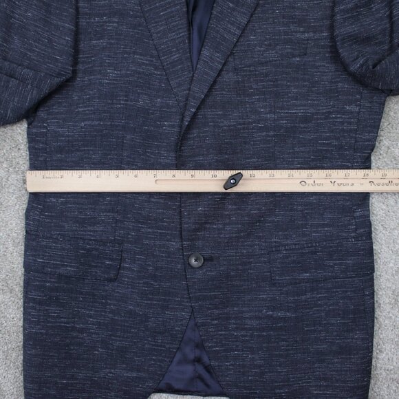 BOSS Hugo Boss Johnstons/Lenon Sports Jacket Mens 40R Blue Wool Regular Fit - Picture 6 of 16